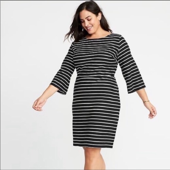 New Old Navy 100% Cotton Pinstripe Day Dress main image 1